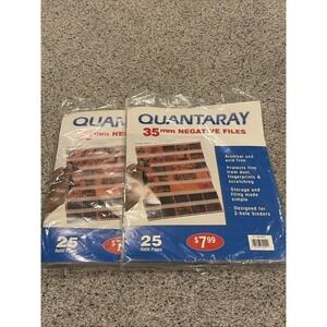 Quantaray Storage Sheets for 35mm Film Negatives, 7 Strips 25 Pack (2 Packs) New